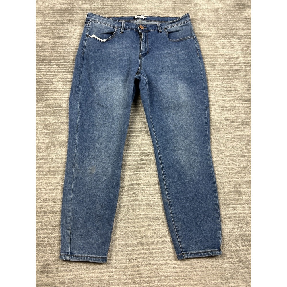 Rue 21 + Jeans Womens 18 Blue Medium Wash Skinny‎ Cotton Blend